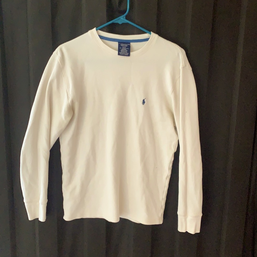 White Polo Ralph Lauren long sleeve shirt